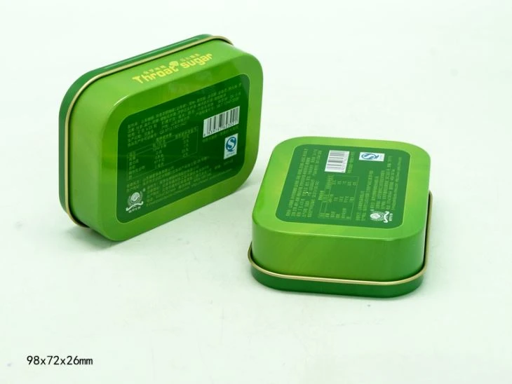 Mini Green Sugar Portable Metal Mint Tin