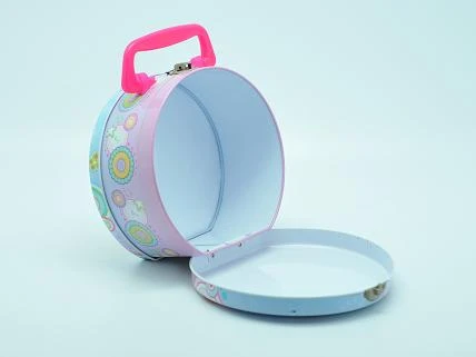 Round Lunch Tin Box For Gift Packaging