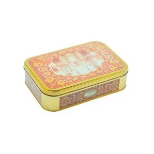 3D Ustasi Tinplate Rectangle Cookie Tin Box